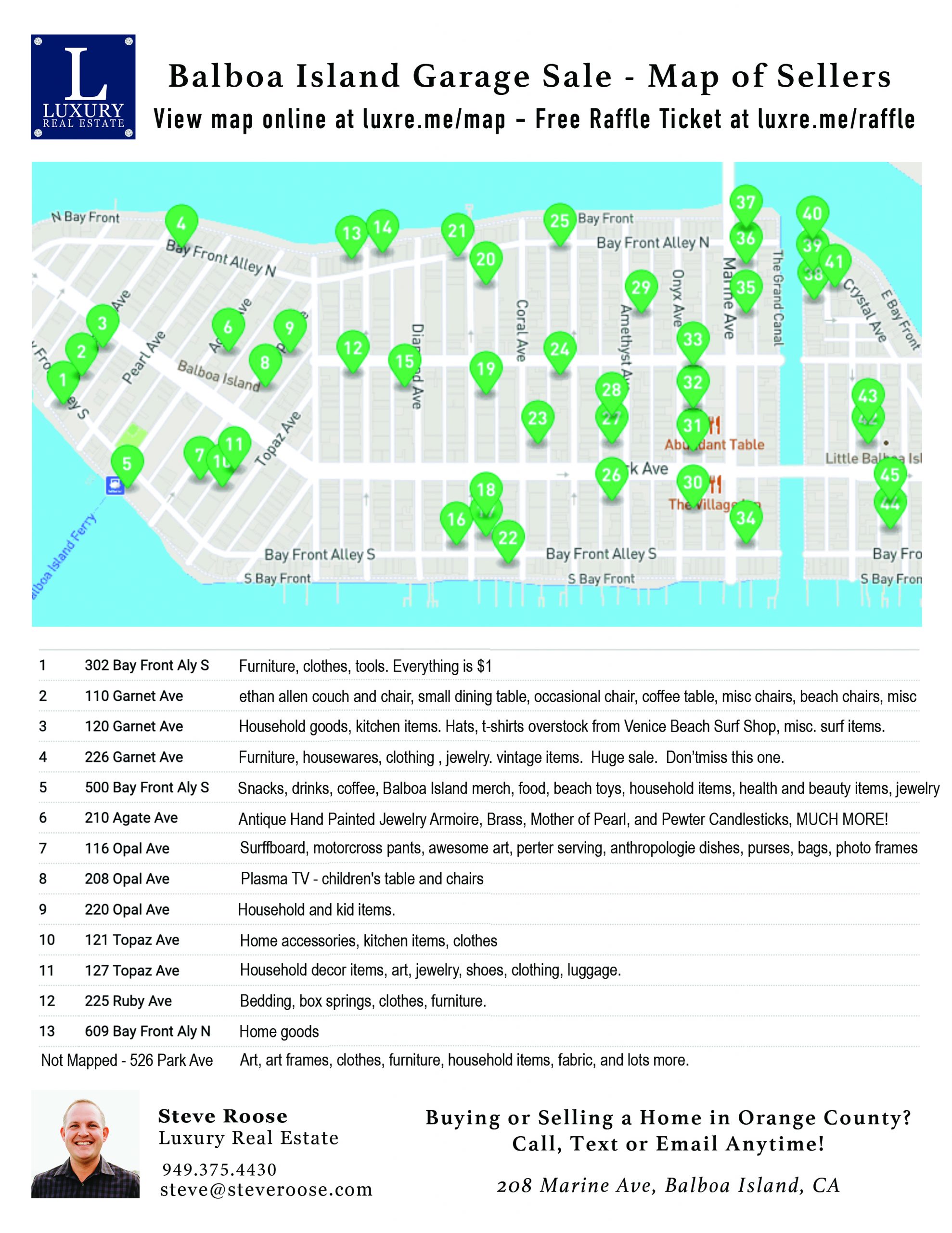 2021 Balboa Island Garage Sale Map Of Sellers Front Scaled 