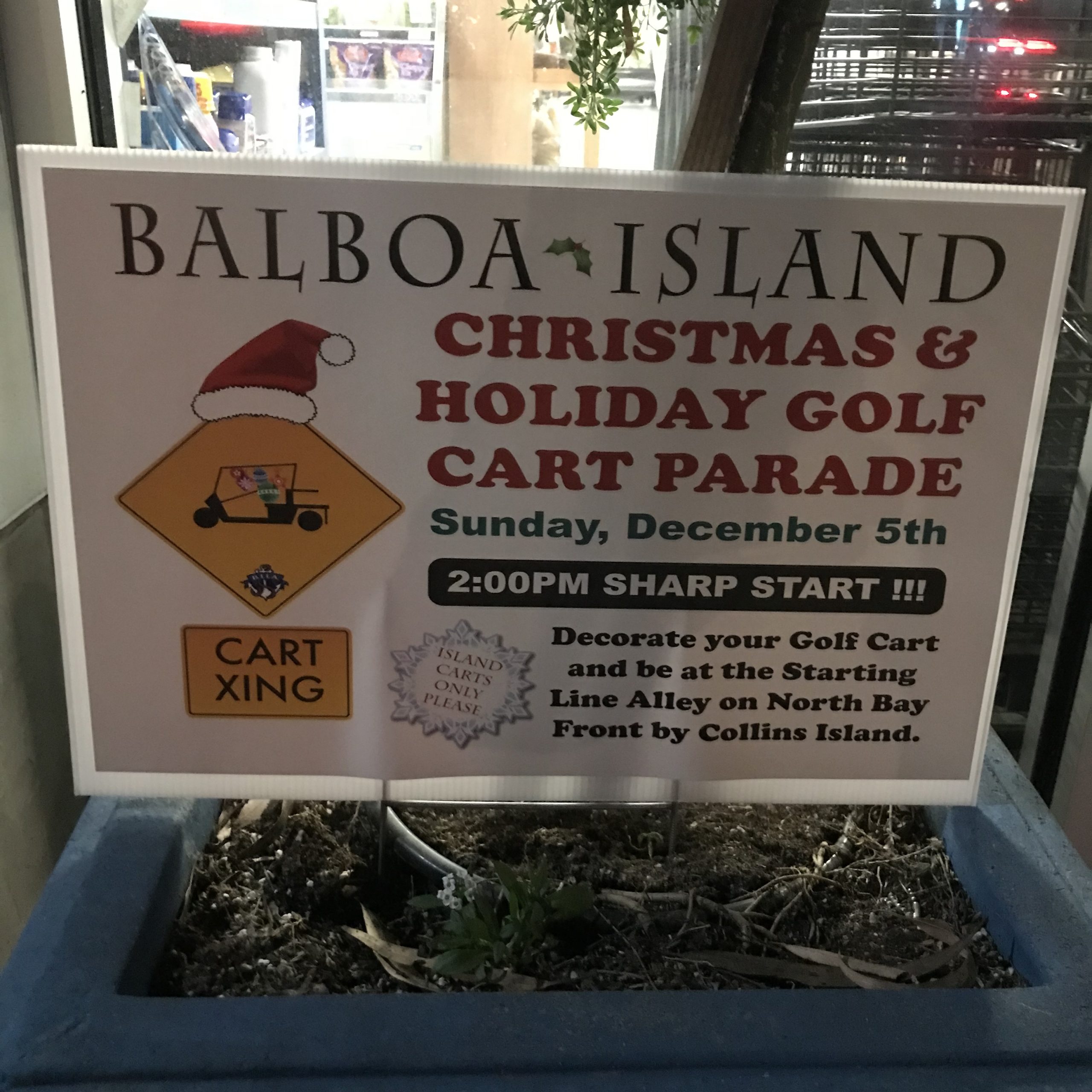 Christmas Golf Cart Parade Balboa Island 2021